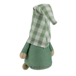 Northlight 12" Spring Gnome With Green Plaid Hat -Northlight D688767S 5