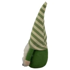 Northlight 9.25" Green Striped Hat Girl Springtime Gnome -Northlight D688768S 5