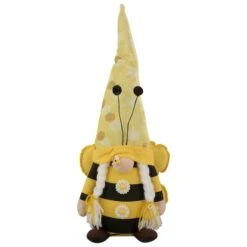 Northlight 17" Black & Yellow Bumblebee Girl Springtime Gnome