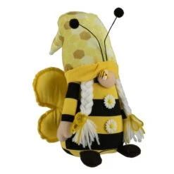 Northlight 17" Black & Yellow Bumblebee Girl Springtime Gnome -Northlight D688769S 4