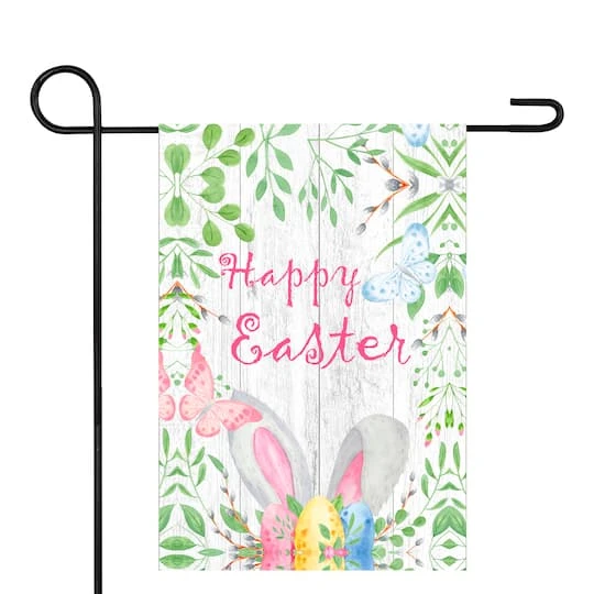 Northlight Happy Easter Bunny Ears Garden Flag 12.5" X 18" 4 Northlight Happy Easter Bunny Ears Garden Flag 12.5" X 18" - Image 2
