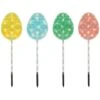Northlight 4ct Pastel Easter Egg Pathway Marker Lawn Stakes Clear Lights