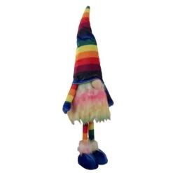 Northlight 20.5" Bright Rainbow Striped Springtime Gnome -Northlight D688813S 3