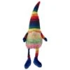 Northlight 20" Bright Striped Rainbow Springtime Gnome With Dangling Legs -Northlight D688814S 1