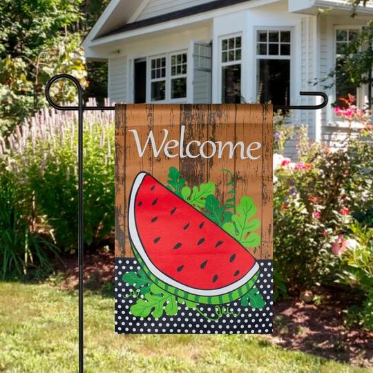 Northlight Welcome Watermelon Slice Spring Outdoor Garden Flag 5 Northlight Welcome Watermelon Slice Spring Outdoor Garden Flag - Image 3