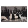 Northlight Natural Coir Forest Reindeer Christmas Doormat 2 Northlight Natural Coir Forest Reindeer Christmas Doormat -Northlight D716636S 1