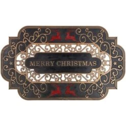 Northlight Red Reindeer Merry Christmas Doormat 22 Northlight Red Reindeer Merry Christmas Doormat -Northlight D716637S 11