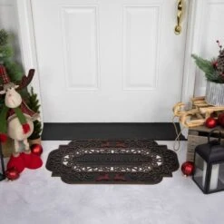 Northlight Red Reindeer Merry Christmas Doormat 23 Northlight Red Reindeer Merry Christmas Doormat -Northlight D716637S 12
