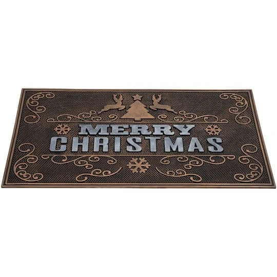 Northlight Gold & Silver Reindeer Merry Christmas Doormat 12 Northlight Gold & Silver Reindeer Merry Christmas Doormat - Image 10