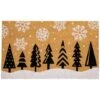 Northlight 30" Natural Coir Trees & Snowflakes Christmas Doormat 1 Northlight 30" Natural Coir Trees & Snowflakes Christmas Doormat -Northlight D716731S 1