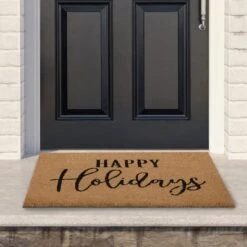 Northlight 30" Happy Holidays Natural Coir Christmas Doormat 9 Northlight 30" Happy Holidays Natural Coir Christmas Doormat -Northlight D716733S 2