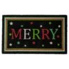 Northlight 30" Black Coir Merry Christmas Doormat 2 Northlight 30" Black Coir Merry Christmas Doormat -Northlight D716739S 1