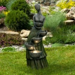 Northlight 39" LED Modern Woman Tiered Outdoor Garden Water Fountain -Northlight D716934S 2