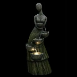 Northlight 39" LED Modern Woman Tiered Outdoor Garden Water Fountain -Northlight D716934S 3
