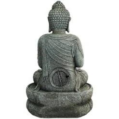 Northlight 32" Buddha In Sukhasana Pose Outdoor Garden Water Fountain -Northlight D716936S 6