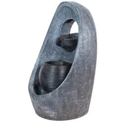 Northlight 30" LED Modern Style Outdoor Garden Water Fountain -Northlight D716937S 5