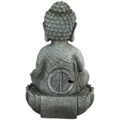 Northlight 22" Buddha In Sukhasana Pose Outdoor Garden Water Fountain -Northlight D716943S 6