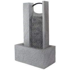 Northlight 23" Gray Modern Style Rainfall Outdoor Water Fountain 12 Northlight 23" Gray Modern Style Rainfall Outdoor Water Fountain -Northlight D716948S 3