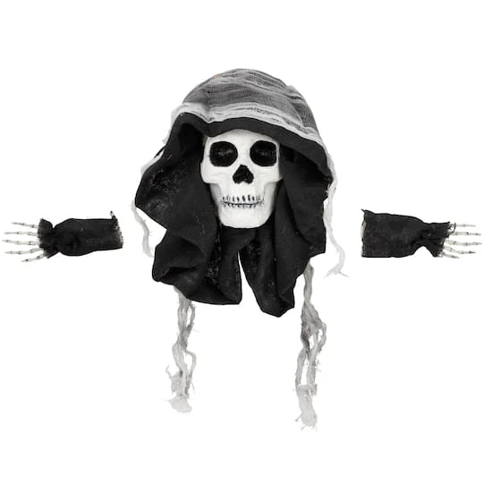 Northlight 10" Spooky Skeleton 3D Halloween Window Decoration 3 Northlight 10" Spooky Skeleton 3D Halloween Window Decoration