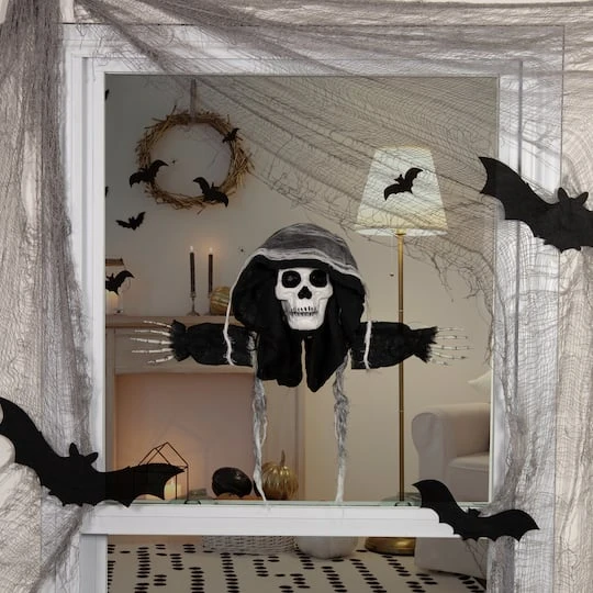 Northlight 10" Spooky Skeleton 3D Halloween Window Decoration 5 Northlight 10" Spooky Skeleton 3D Halloween Window Decoration - Image 3