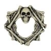 Northlight 18" Skull Head & Bones Halloween Wreath -Northlight D736628S 1