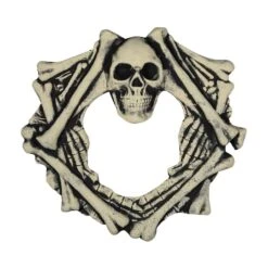 Northlight 18" Skull Head & Bones Halloween Wreath