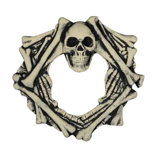 Northlight 18" Skull Head & Bones Halloween Wreath 3 Northlight 18" Skull Head & Bones Halloween Wreath