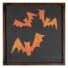 Northlight Orange Bat Silhouettes Framed Halloween Wall Décor -Northlight D736632S 1