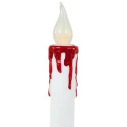 Northlight 9" Pre-Lit LED White & Red Halloween Candles, 2ct. 14 Northlight 9" Pre-Lit LED White & Red Halloween Candles, 2ct. -Northlight D736639S 5