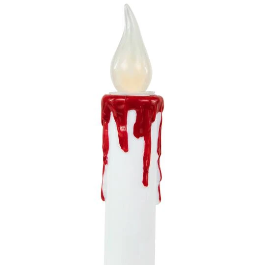 Northlight 9" Pre-Lit LED White & Red Halloween Candles, 2ct. 8 Northlight 9" Pre-Lit LED White & Red Halloween Candles, 2ct. - Image 6