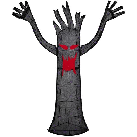 Northlight 55" LED Lighted Black Terrifying Tree Outdoor Halloween Decoration 4 Northlight 55" LED Lighted Black Terrifying Tree Outdoor Halloween Decoration - Image 2