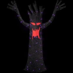 Northlight 55" LED Lighted Black Terrifying Tree Outdoor Halloween Decoration 11 Northlight 55" LED Lighted Black Terrifying Tree Outdoor Halloween Decoration -Northlight D736650S 2