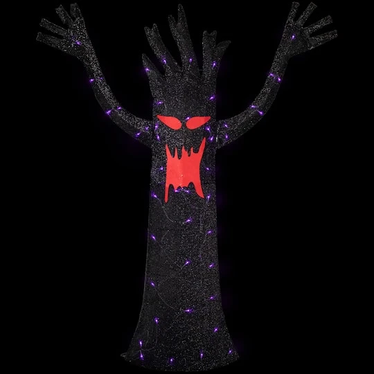 Northlight 55" LED Lighted Black Terrifying Tree Outdoor Halloween Decoration 5 Northlight 55" LED Lighted Black Terrifying Tree Outdoor Halloween Decoration - Image 3