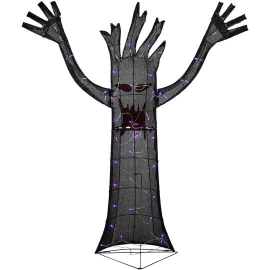 Northlight 55" LED Lighted Black Terrifying Tree Outdoor Halloween Decoration 8 Northlight 55" LED Lighted Black Terrifying Tree Outdoor Halloween Decoration - Image 6