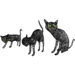 Northlight 28" LED Lighted Black Cat Family Outdoor Halloween Decoration -Northlight D736652S 6