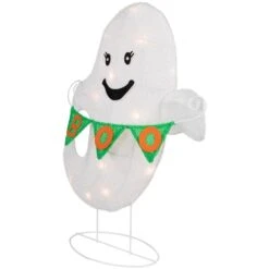 Northlight 25" Lighted LED Ghost With Boo Banner 13 Northlight 25" Lighted LED Ghost With Boo Banner -Northlight D736653S 4