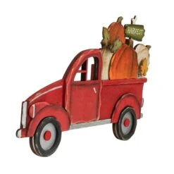 Northlight 14" Red Truck With Pumpkins Fall Harvest Sign Decoration 11 Northlight 14" Red Truck With Pumpkins Fall Harvest Sign Decoration -Northlight D736656S 2