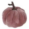 Northlight 6.25" Pink Velour Pumpkin Fall Harvest Decoration -Northlight D736659S 1