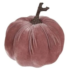 Northlight 6.25" Pink Velour Pumpkin Fall Harvest Decoration -Northlight D736659S 4