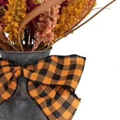 Northlight 18" Autumn Harvest Foliage In Canister Floral Decoration 13 Northlight 18" Autumn Harvest Foliage In Canister Floral Decoration -Northlight D736661S 5