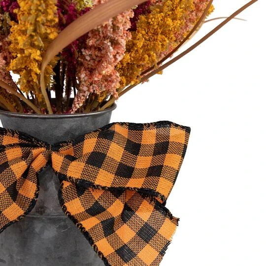 Northlight 18" Autumn Harvest Foliage In Canister Floral Decoration 8 Northlight 18" Autumn Harvest Foliage In Canister Floral Decoration - Image 6