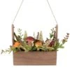 Northlight 19" Mushroom & Foliage Wooden Fall Harvest Hanging Basket 2 Northlight 19" Mushroom & Foliage Wooden Fall Harvest Hanging Basket -Northlight D736662S 1