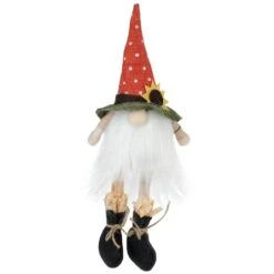 Northlight 11" Sitting Sunflower Autumn Harvest Tabletop Gnome Figurine -Northlight D736666S 1 1
