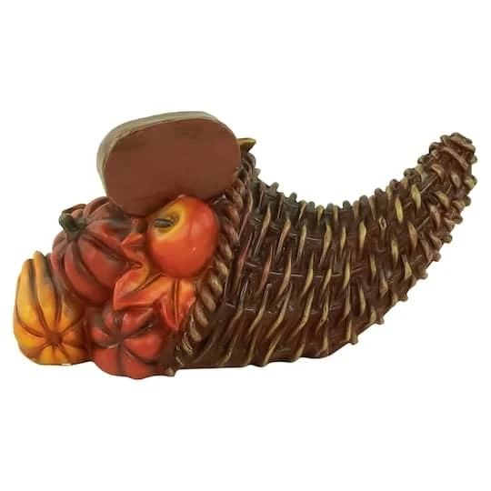 Northlight 8.5" Fall Harvest "Give Thanks" Cornucopia Decoration 5 Northlight 8.5" Fall Harvest "Give Thanks" Cornucopia Decoration - Image 3