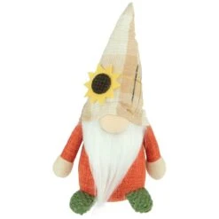 Northlight 7.5" Standing Sunflower Autumn Harvest Tabletop Gnome Figurine -Northlight D736669S 1 1