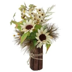 Northlight 16" Sunflowers & Berries Artificial Fall Harvest Floral Decoration -Northlight D736680S 1 1