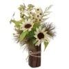 Northlight 16" Sunflowers & Berries Artificial Fall Harvest Floral Decoration