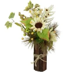 Northlight 16" Sunflowers & Berries Artificial Fall Harvest Floral Decoration -Northlight D736680S 3