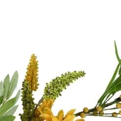 Northlight 5ft. Orange Peony Artificial Fall Harvest Garland -Northlight D736681S 2