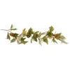Northlight 5ft. Flowers With Wheat Artificial Fall Harvest Garland